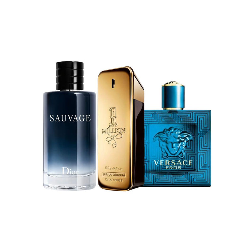 LUXE TRIO MEN SAUVAGE + ONE MILLION + EROS (50% OFF)