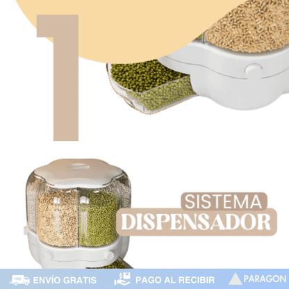 Dispensador de granos 360