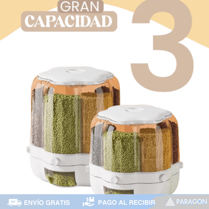 Dispensador de granos 360