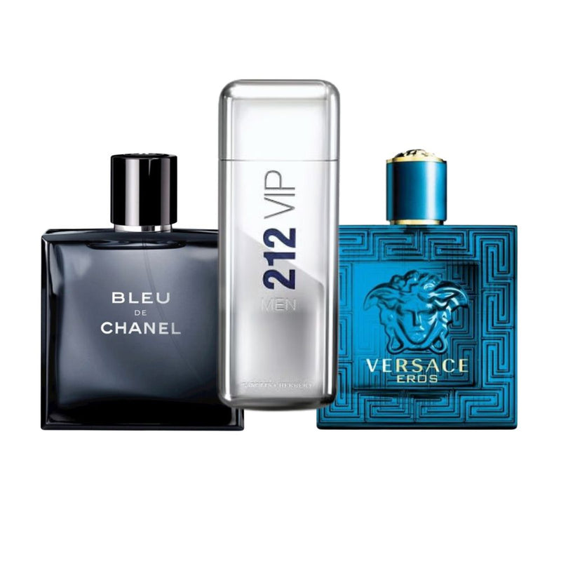 LUXE TRIO MEN EROS + BLEU + 212 VIP MEN (50% OFF)