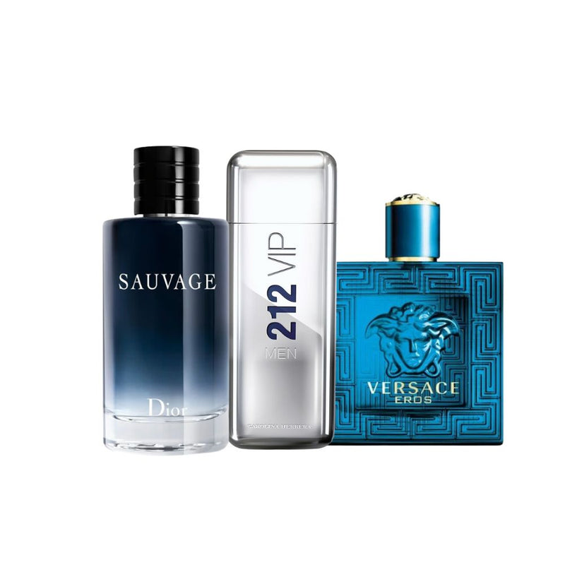 LUXE TRIO MEN EROS + SAUVAGE + 212 VIP MEN (50% OFF)