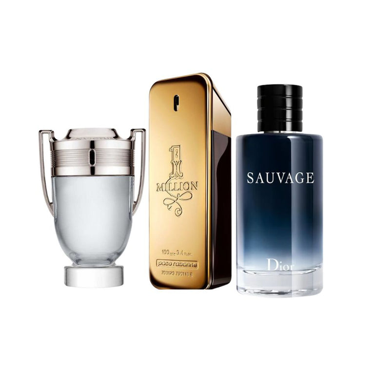 LUXE TRIO MEN SAUVAGE + ONE MILLION + INVICTUS (50% OFF)