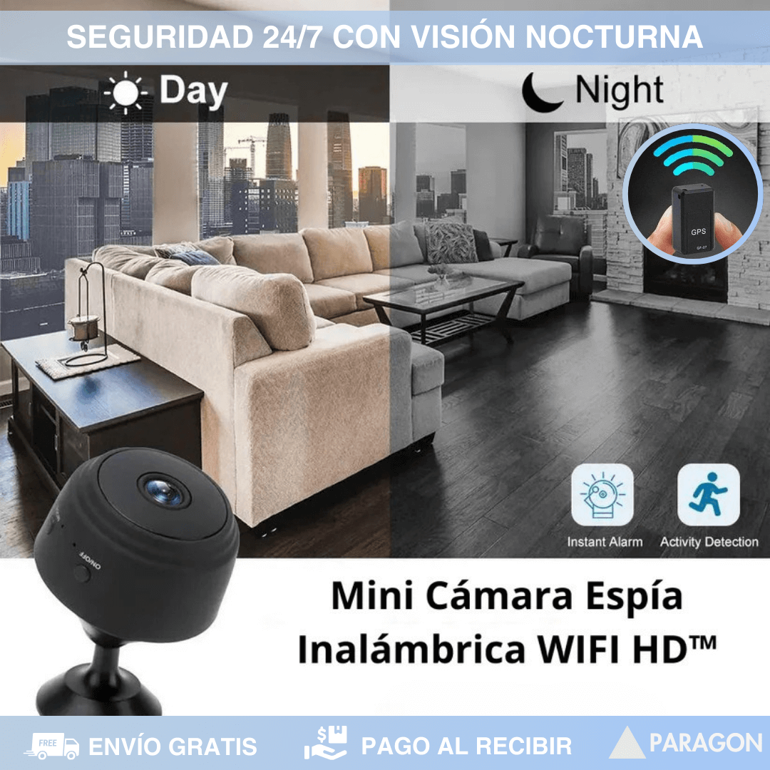 Mini Cámara Espía + GPS GRATIS