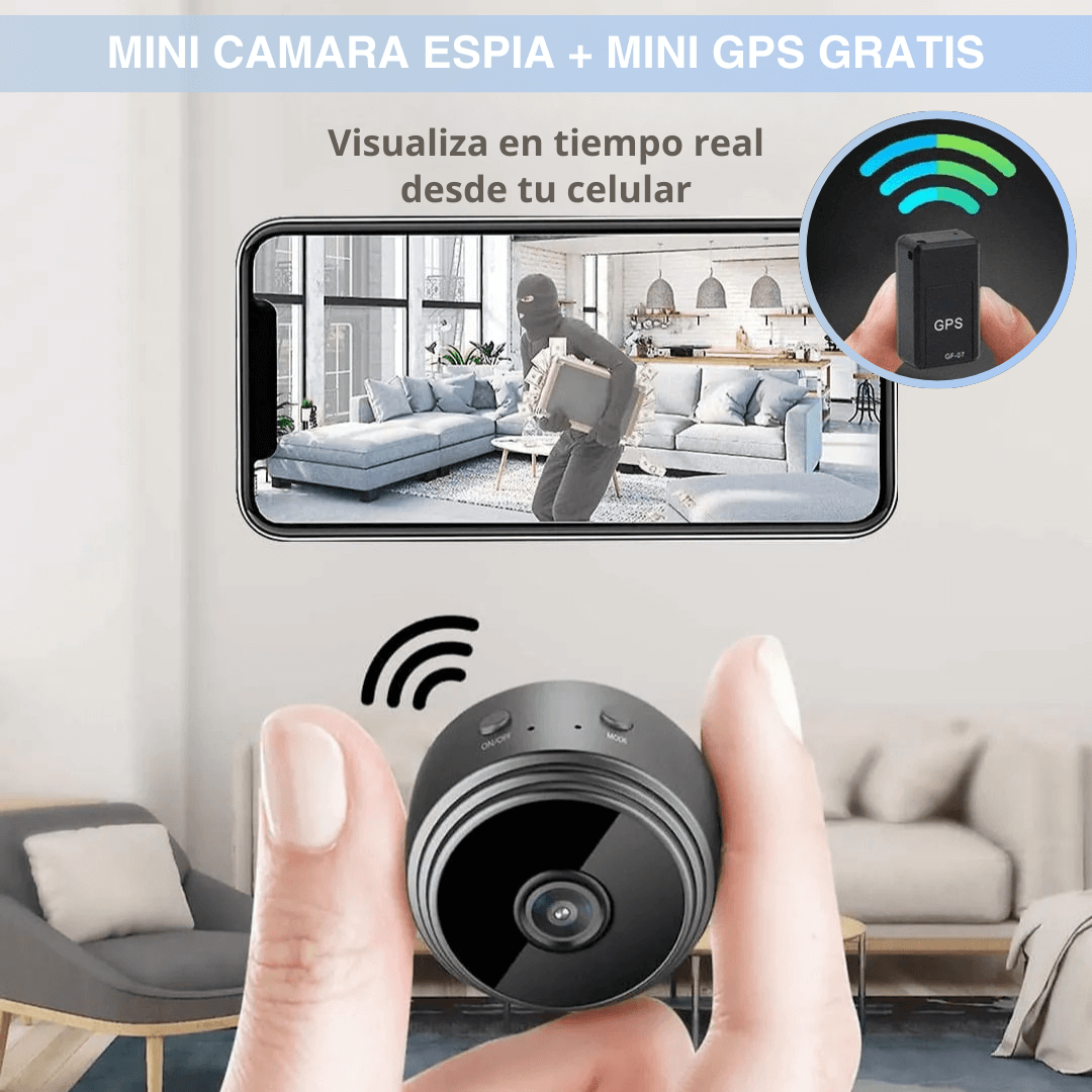 Mini Cámara Espía + GPS GRATIS
