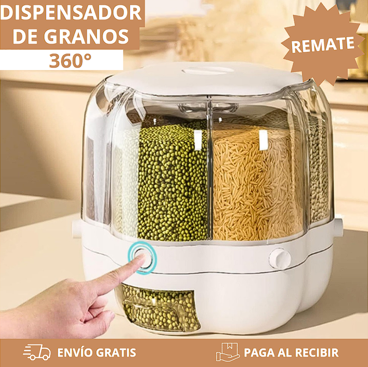 Dispensador de granos 360